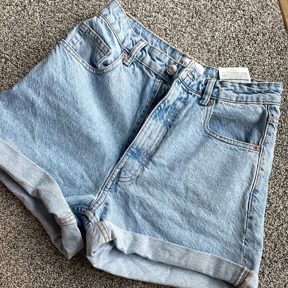 Zara high waisted jean shorts